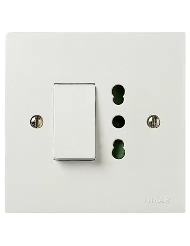 Vimar 06690.B 1P 10Ax Diverter Socket P17/11 White